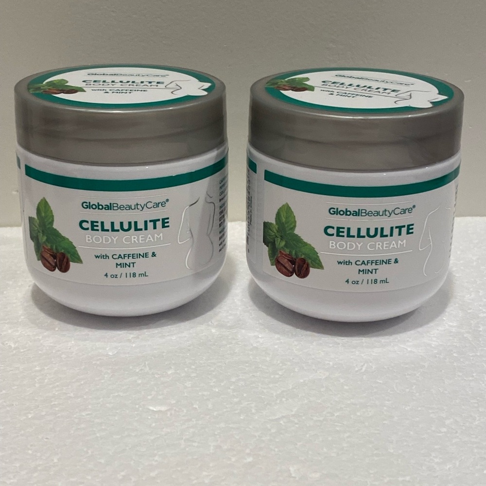 Global Beauty Care Cellulite Body Cream with Mint & Caffeine Sealed 2 pcs